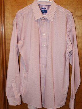 Egara Mens Size 2XLT Paid Long Sleeve Red/White Shirt #98